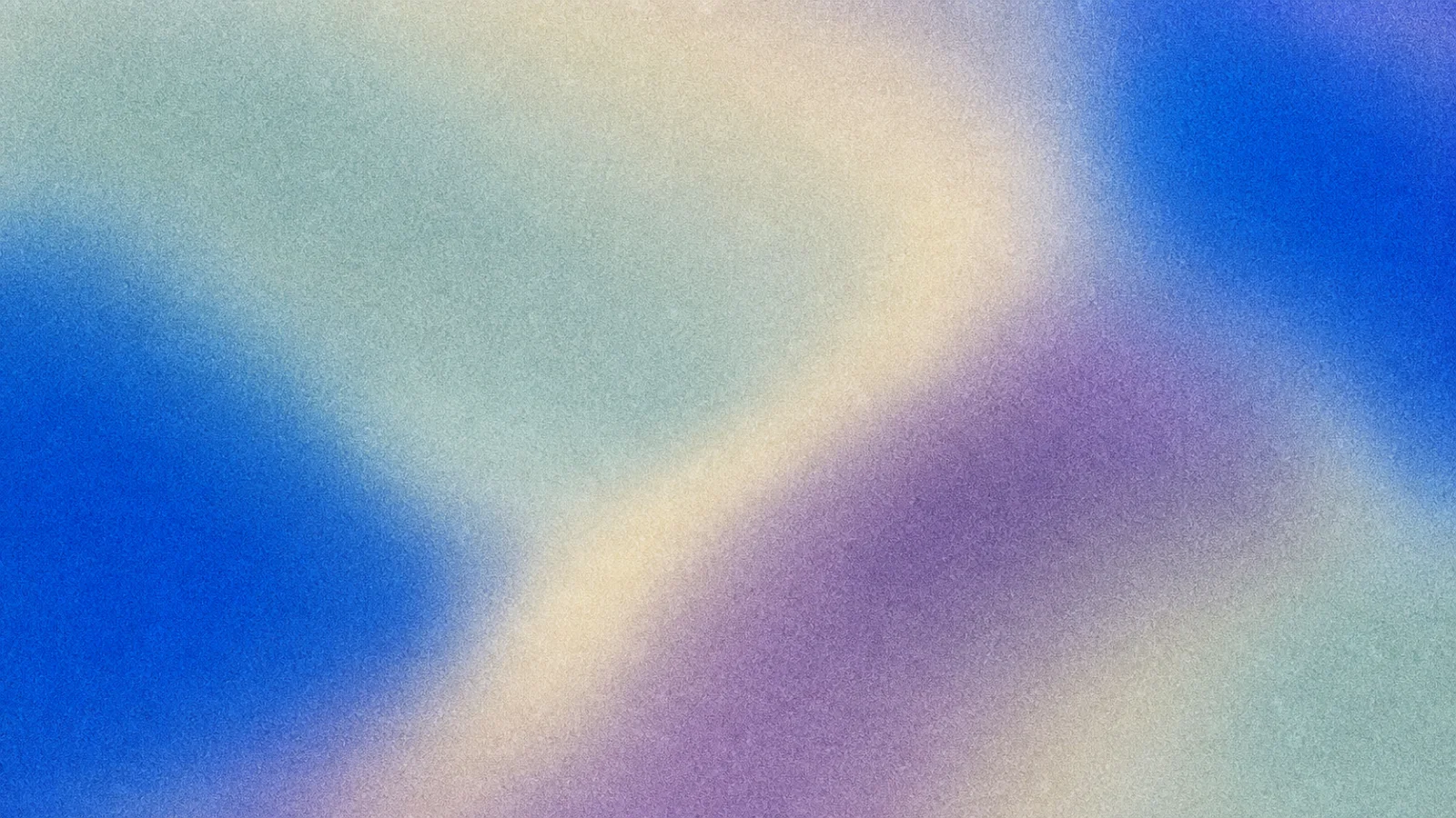 青、紫、淡い緑の色面が中央へつながる抽象図